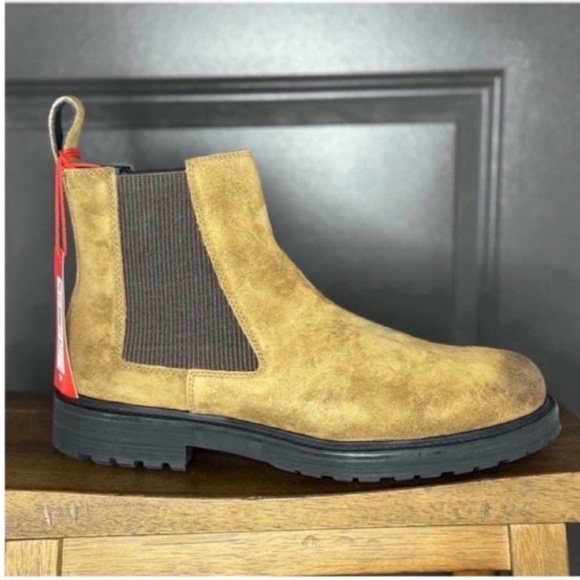 🔥DIESEL D-Alabhama LCH Chelsea Boots in Otter | Luxe Suede | US 12 / EU 45 | NWT - Picture 1 of 14